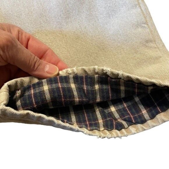 Flannel Lined L. L. Bean Double L Tan Jeans Size 35 x 30 - Picture 5 of 12